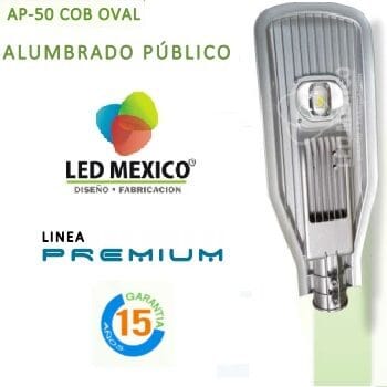 lámpara LED 50 W alumbrado público AP-50 COB OVAL-15