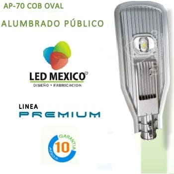 lámpara LED 70 W alumbrado público AP-70 COB OVAL-10