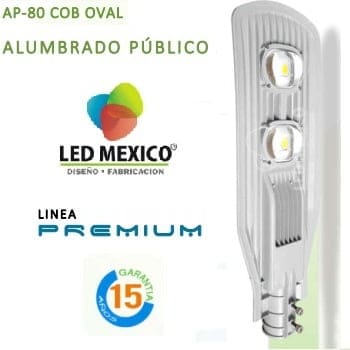 Lámpara LED 80 W alumbrado público AP-80 COB OVAL-15