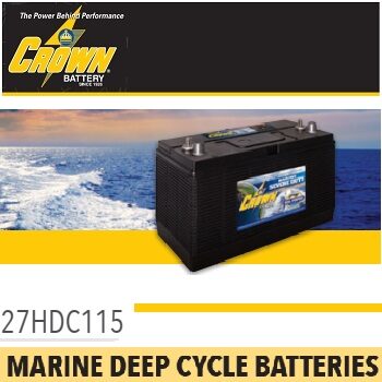 batería solar 12V Crown 27HDC115