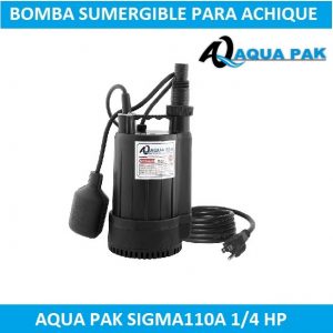 Bomba de achique Aqua Pak SIGMA110A e1603131054451