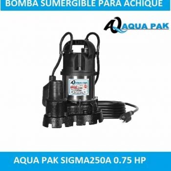 bomba de achique de 3/4 HP SIGMA250A