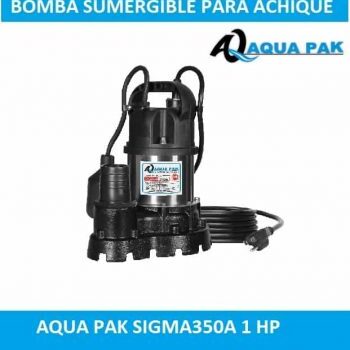 Bomba para achique de 1 HP SIGMA350A