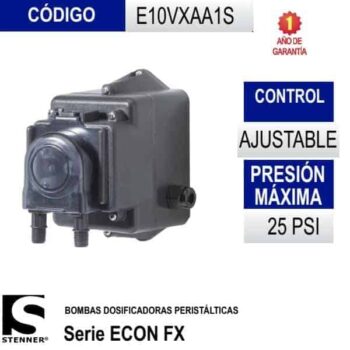 Bomba dosificadora peristáltica caudal variable 25 PSI Stenner código E10VXAA1S
