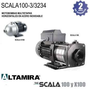 Bomba multietapas horizontal Altamira SCALA100 3 3234 1 HP 3 F 230 460 V