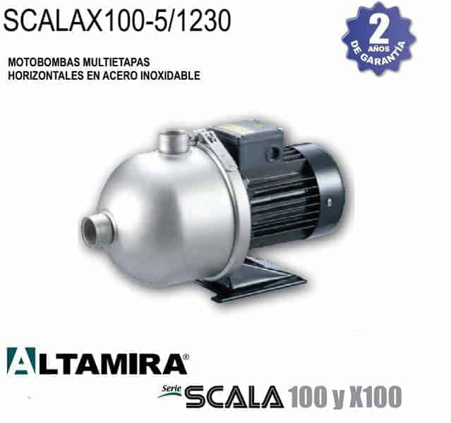 Bomba multietapas horizontal Altamira SCALAX100 5 1230 2 HP 1 F 230 V