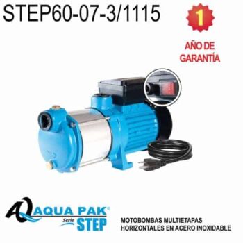 Bomba multietapas horizontal Aqua Pak STEP60 07 3 1115 0.75 HP 1 F 115 V