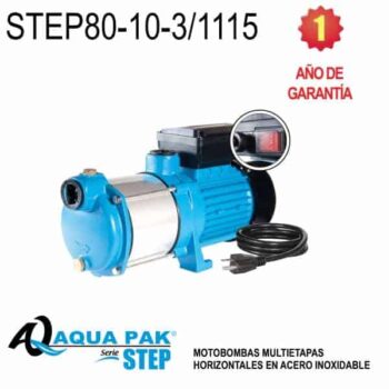 Bomba multietapas horizontal Aqua Pak STEP80 10 3 1115 1 HP 1 F 115 V