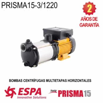 Bomba multietapas horizontal Espa PRISMA15 3 1115 0.75 HP 1 F 230 V