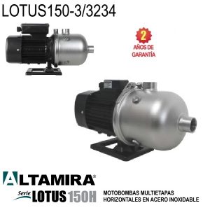 Bomba multietapas horizontal LOTUS150 3 3234. 2 HP 3 F 230 460 V
