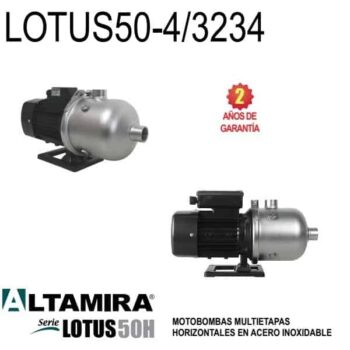 Bomba de agua de 3/4 HP Altamira LOTUS50-4/3234