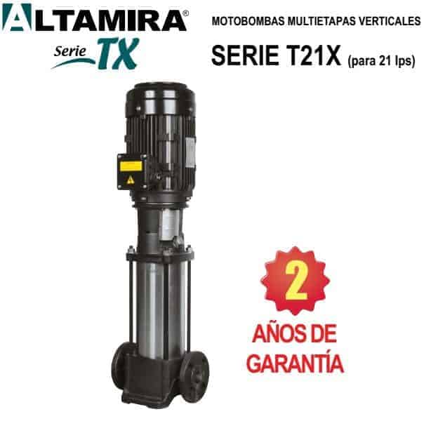 Bombas multietapas verticales de 21 LPS