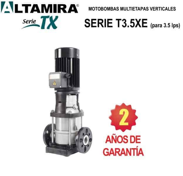 Bombas multietapas verticales de 3.5 LPS
