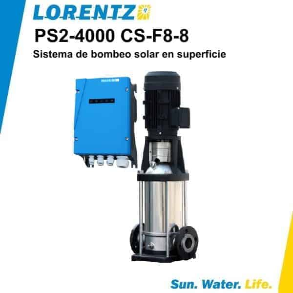 Bomba solar de superficie Lorentz PS2 4000 CS F8 8