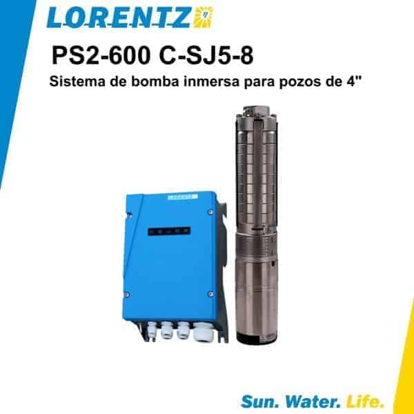 Bomba solar sumergible Lorentz PS2 600 C SJ5 8