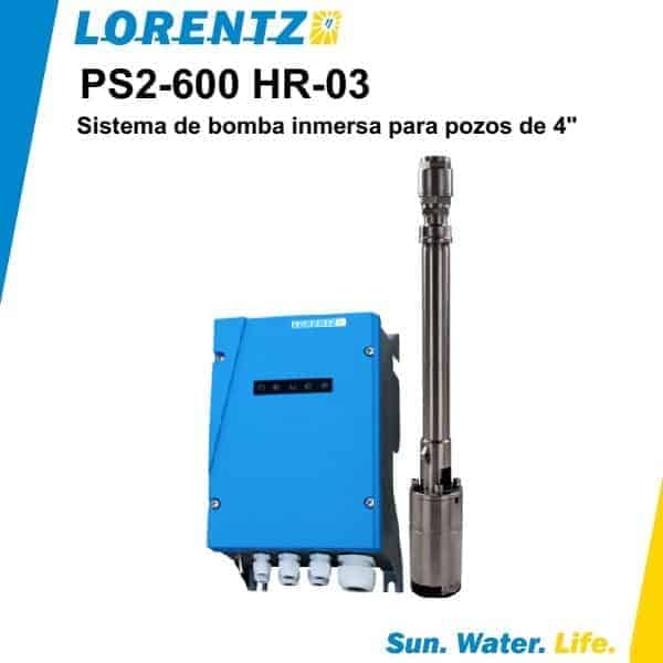Bomba solar sumergible Lorentz PS2 600 HR 03