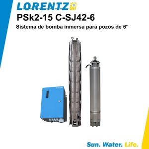 Bomba solar sumergible PSK2-15C-SJ42-6