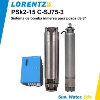 Bomba solar sumergible Lorentz PSK2 15 C SJ75 3