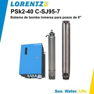 Bomba solar sumergible Lorentz PSK2 40 C SJ95 7