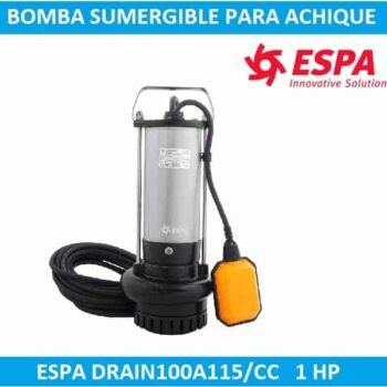 Bomba para achique de 1 HP DRAINEX100A115CC