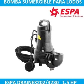 Bomba para lodos 1.5 HP DRAINEX202A1220