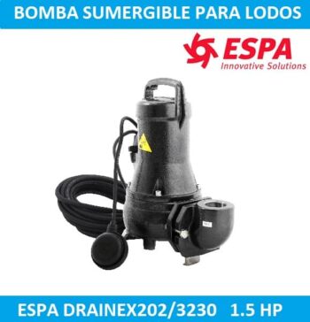Bomba sumergible para lodos Espa DRAINEX202 32307