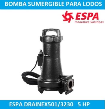 Bomba sumergible para lodos Espa DRAINEX501 3230