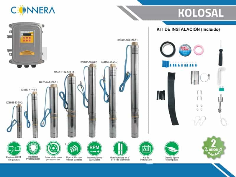 Bombas de agua solares Connera serie KOLOSAL
