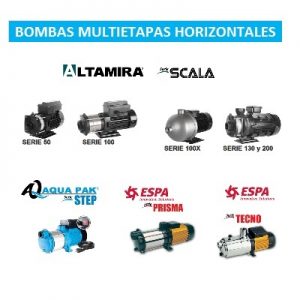 Bombas multietapas horizontales