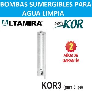Bombas sumergibles para pozo de 4 pulg Altamira serie KOR03 3 LPS 15 a 20 HP