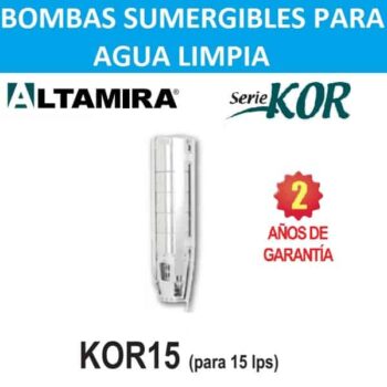 Bombas sumergibles para pozo de 8 y 10 pulg Altamira serie KOR15 15 LPS 30 a 75 HP