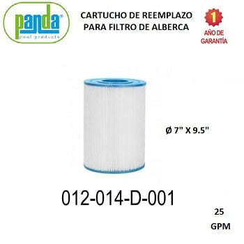 Cartucho filtro para alberca 25GPM