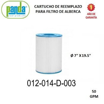 Cartucho filtro para alberca 50GPM