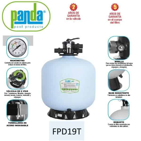 Filtro para alberca de 19 pulg. Ø marca Panda código FPD19T e1622064981288