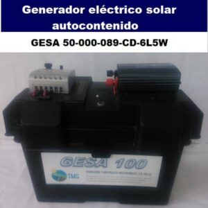 Kit panel solar aislado 50 W con 6 focos LED de 12 V