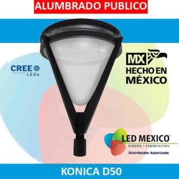 Farol punta de poste 50 W LED Konica D-50
