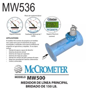 Medidor de flujo McCrometer MW536