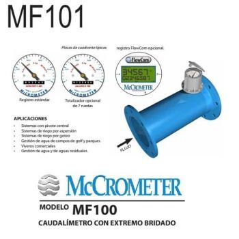 Medidor de flujo McCrometer modelo MF101 2.5 pulg. Ø brida estandár e1606949378615