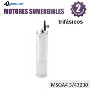 motor sumergible Aqua Pak 3/4 HP MSQA4 3/43230