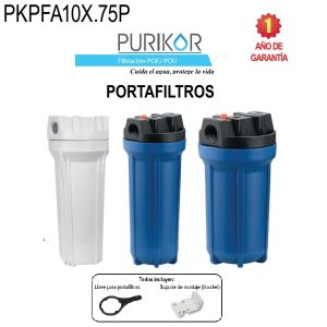 Portafiltros de 2.5x10 PKPFA10X.75P Purikor.