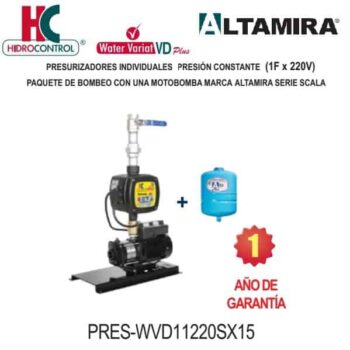 Presurizador presión constante Hidrocontrol Altamira código PRES WVD11220SX15
