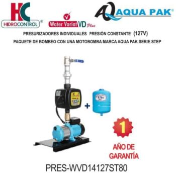 Presurizador presión constante Hidrocontrol Aqua Pak código PRES WVD11127ST80