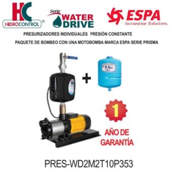 Presurizador presión constante Hidrocontrol Espa código PRES WD2M2T10P353