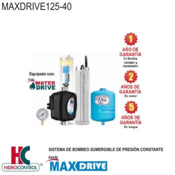 Presurizador sumergible de presión constante MAXDRIVE125-40