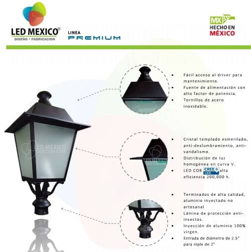 Faroles punta de poste modelo IMperial