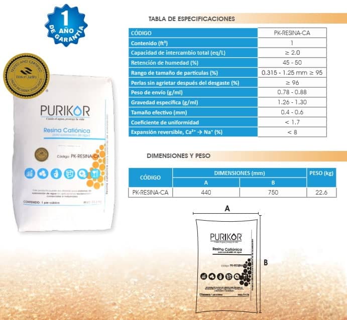Resina-cationica-Purikor-especificaciones