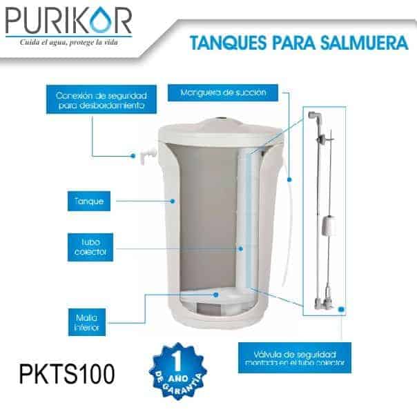Tanque de salmuera para suavizador 100L