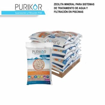 Zeolita mineral granular Purikor para filtración de agua