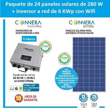 Kit de 24 paneles solares de 280W