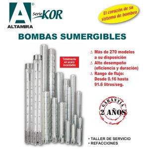 Bombas sumergibles Altamira KOR